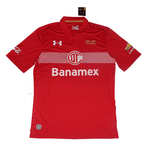 Deportivo Toluca 100th anniversary Home 201617 Soccer Jersey Shirt -