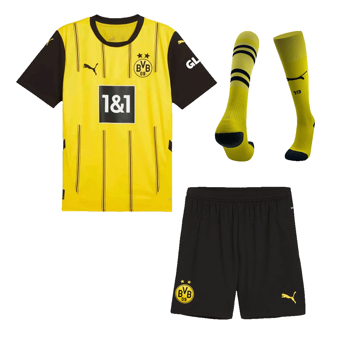 Borussia Dortmund Home Soccer Jersey Kit(Jersey+Shorts+Socks) 2024/25A