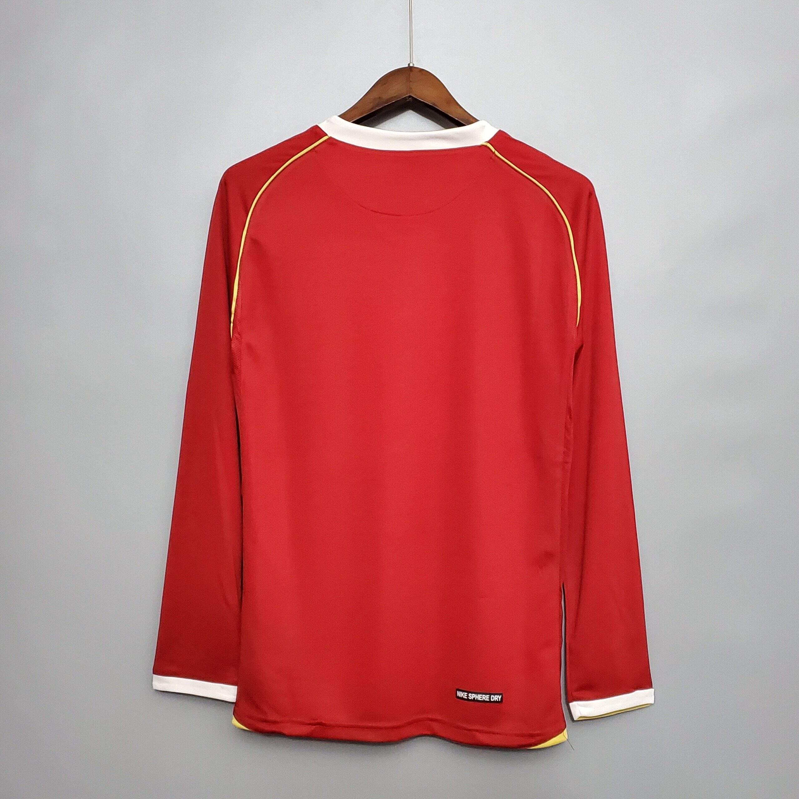 2006-2007 Man United Home kit- Long Sleeve