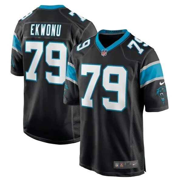 None Ikem Ekwonu Game Jersey - Black | NFL Player Jersey | NFL Footbal
