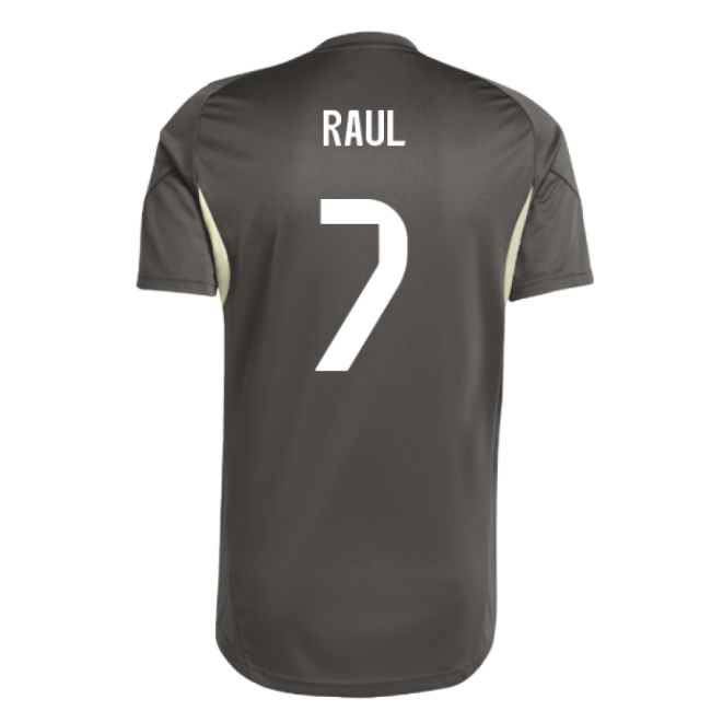 2025-2026 Real Madrid Training Jersey (Utility Grey) (Raul 7) - Fan...
