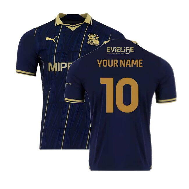 Stretchable 2023-2024 Away Official Shirt Your Name Adults #16294