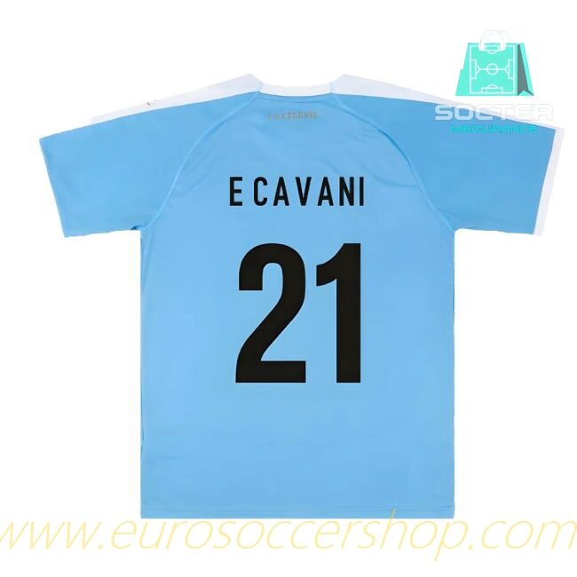 World Cup 2019-2020 Uruguay Home Jersey (E Cavani 21)