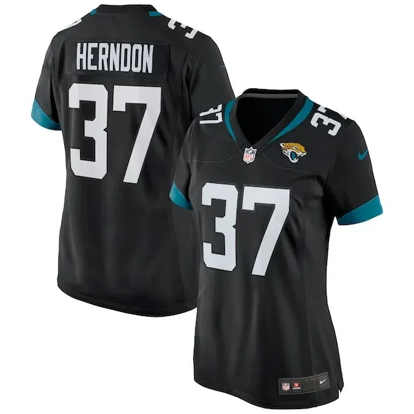 None Tre Herndon Game Jersey - Black | NFL Player Jersey | NFL Footbal