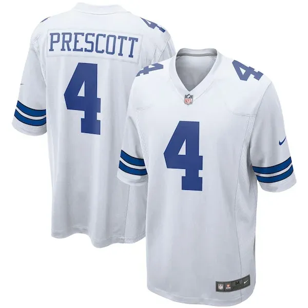 Performance Dallas Cowboys Game Jersey - Premium White NFL Fan Jers...