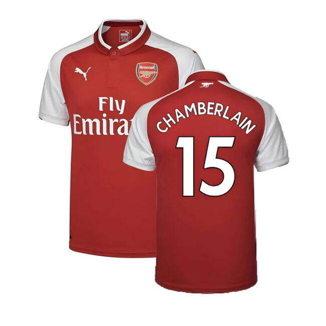 Arsenal 17/18 Home Football Shirt Adult Size XS ((Excellent) XS) (Chamberlain 15)