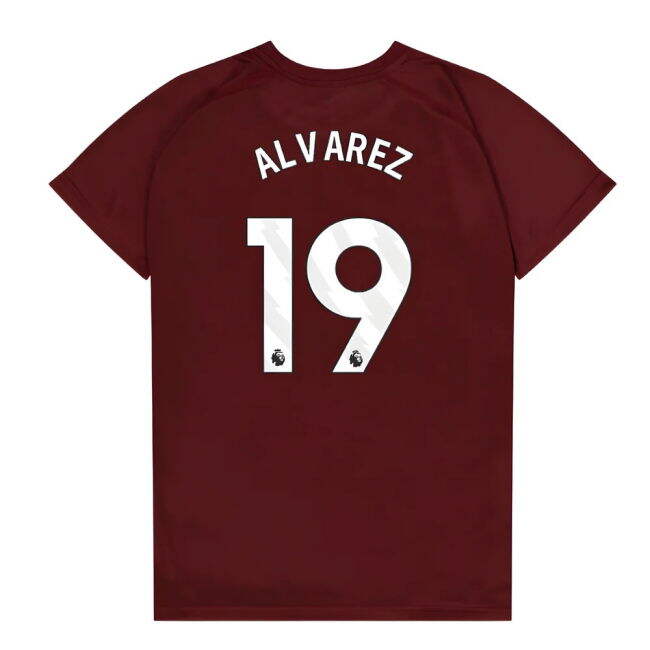 West Ham United Poly T-Shirt (Claret/Blue) - Kids (Alvarez 19)