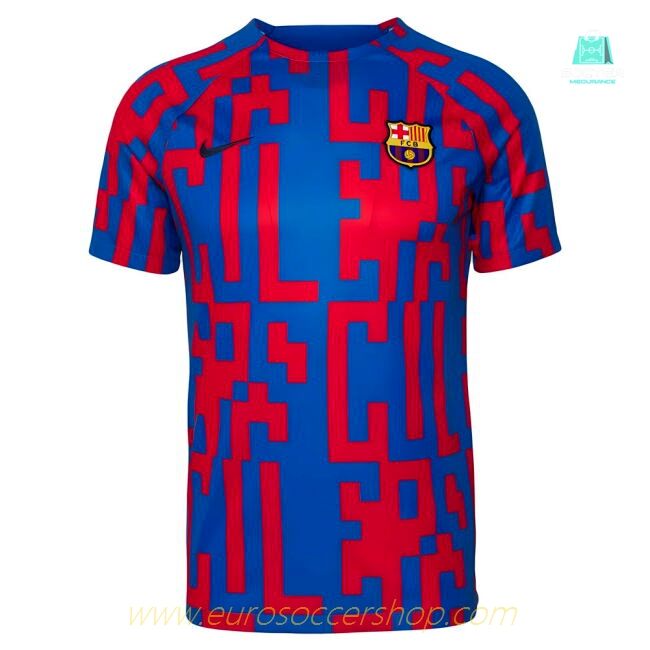 2022-2023 Barcelona Pre-Match Training Shirt (Blue)
