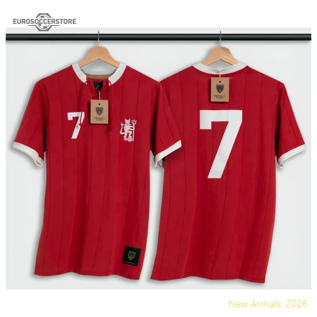 Premium Manchester Ronaldo Retro Shirt With Laces The Devil - Premium