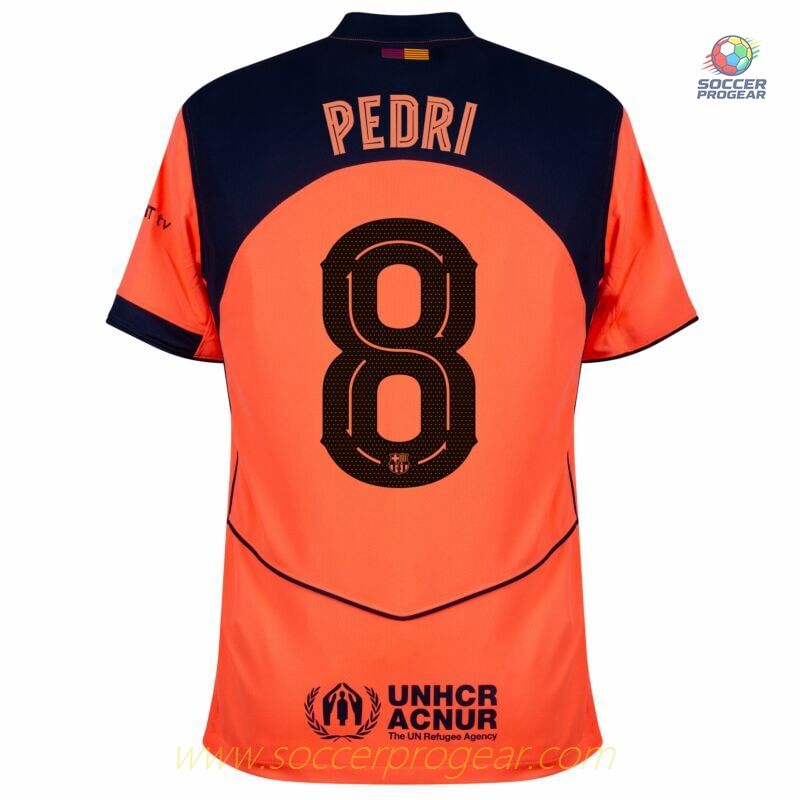 Barca Third Children Football Kit Football Jersey 2025/26 Collection Pedri