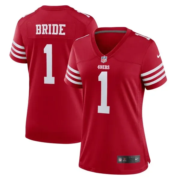 Official NFL San Francisco 49ers Jersey #1 - Game Scarlet Edition |...