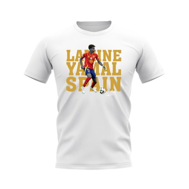 Lamine Yamal Spain Player Tee (White)