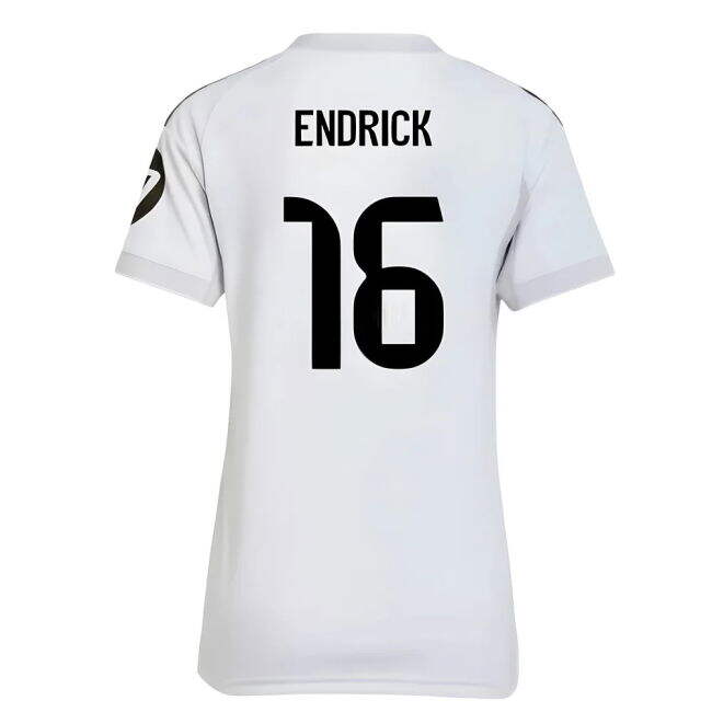 Womens Endrick 16 New Performance Real Madrid Home Football Shirt (1)