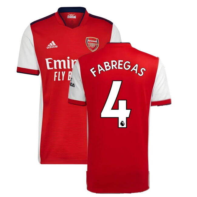 2021-2022 Arsenal Home Elite Soccer Jersey Great Deal FABREGAS 4#456
