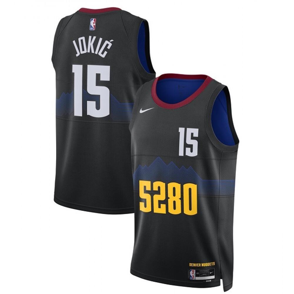 Premium Nikola Jokic15 Denver Nuggets Black Jersey - City Edition