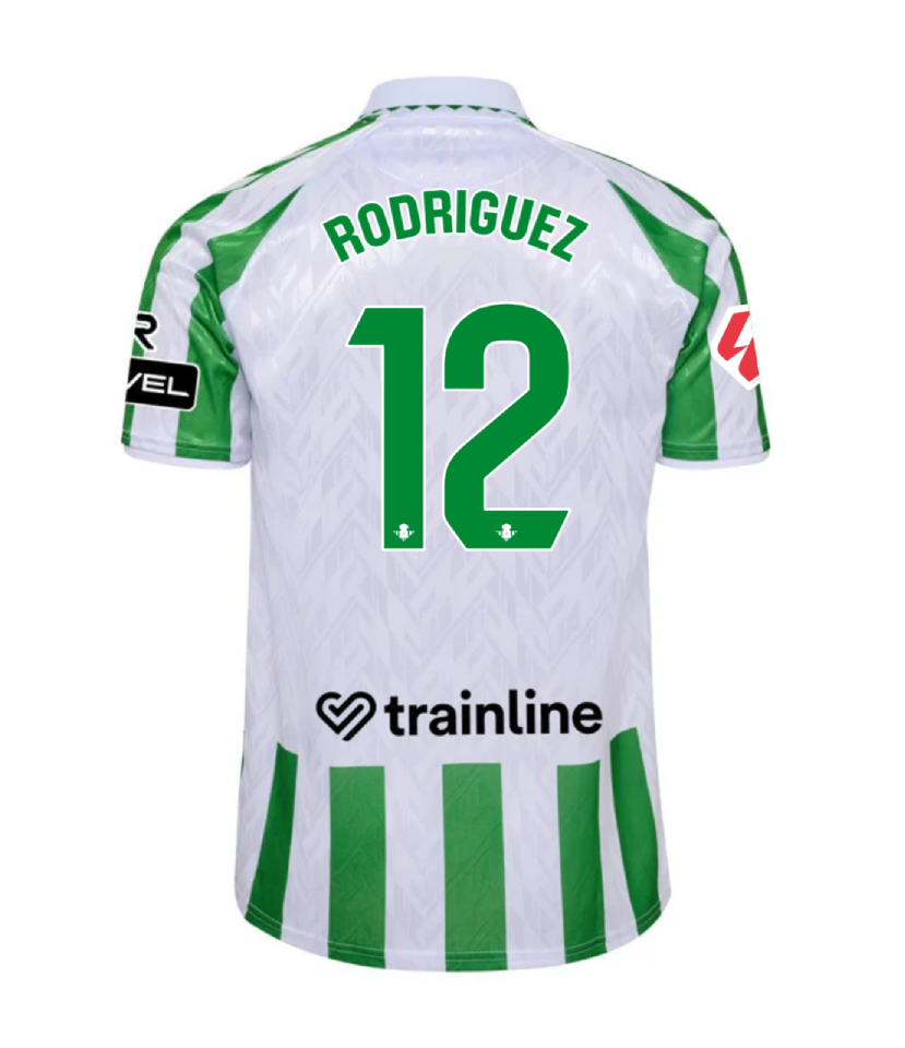 RODRIGUEZ's 2024-2025 Season Home Jersey, Number 12, for Real Betis