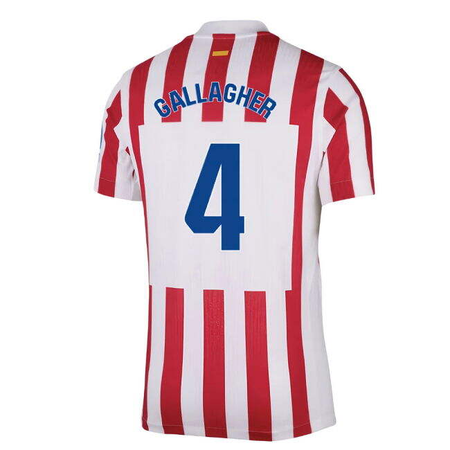 Gallagher 4 2025-2026 Atletico Madrid Soccer Club Home Strip