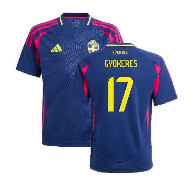2024-2025 Sweden Away Shirt (Kids) (GYOKERES 17)