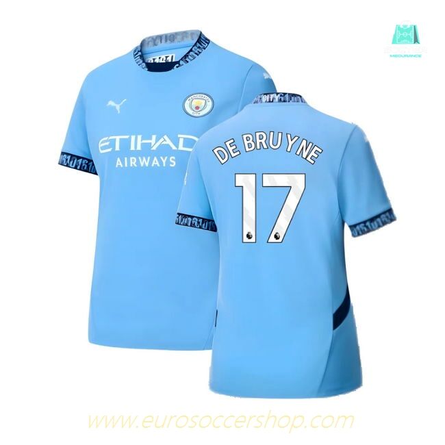 2024-2025 Man City Home Shirt (Womens) (De Bruyne 17)