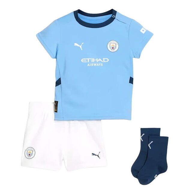 Man City official style Home Kit 2024-2025 (Little Ones