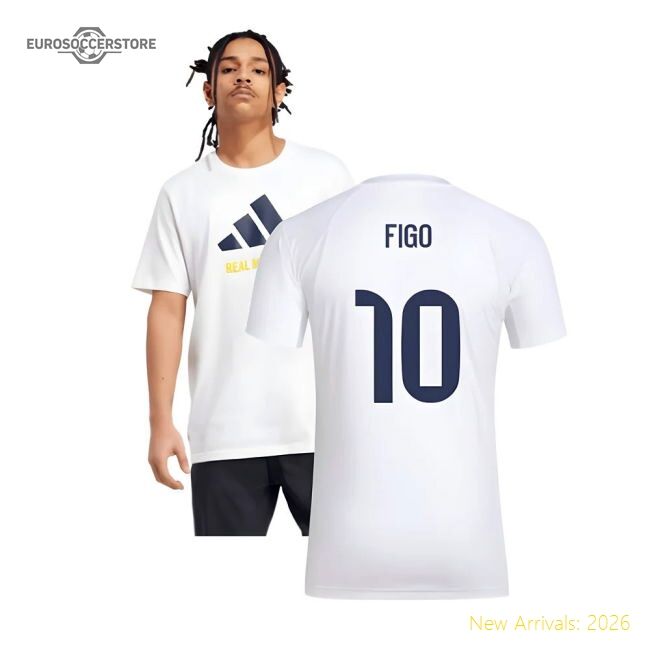2025-2026 Real Madrid Seasonal Graphic Tee (white) (figo 10)