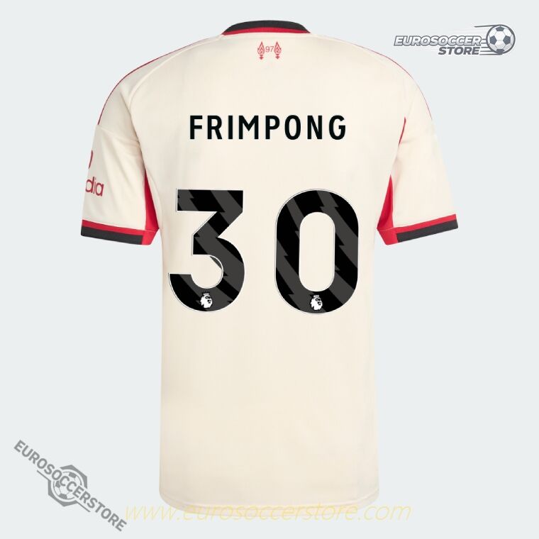 Away Jersey of Liverpool FRIMPONG, Number 30, for the 25-26 Season