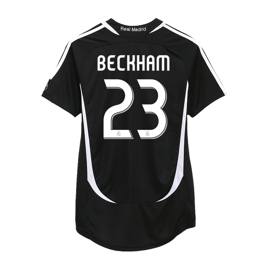Retro BECKHAM #23 2006/07 Real Madrid Away Soccer JerseyAuthentic Kit