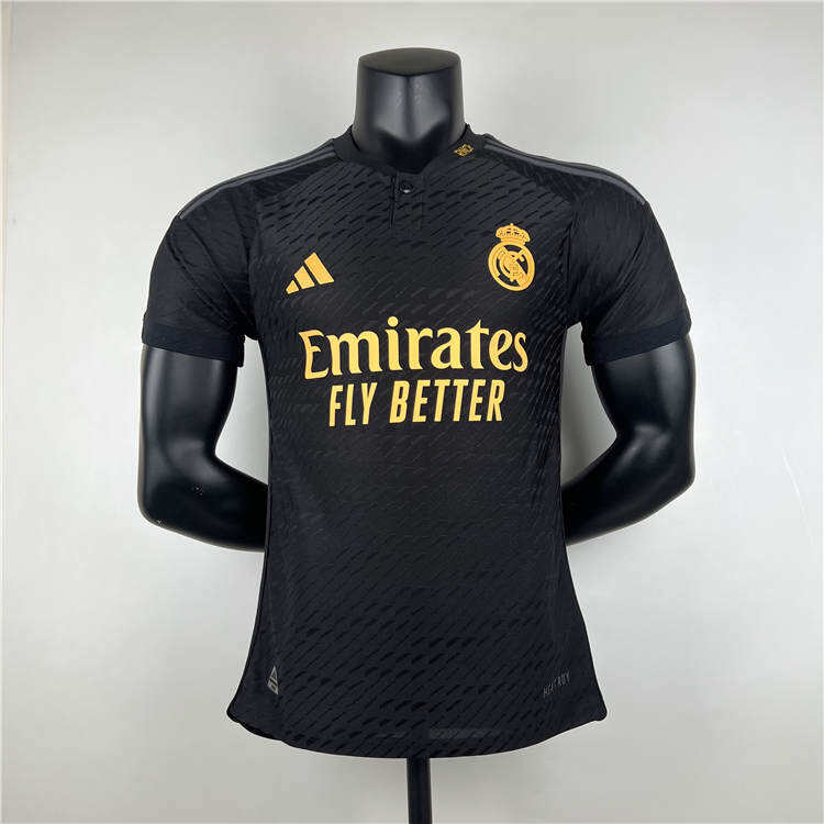 Real Madrid 2324 Third Black Soccer Jersey Football Shirt Authentic