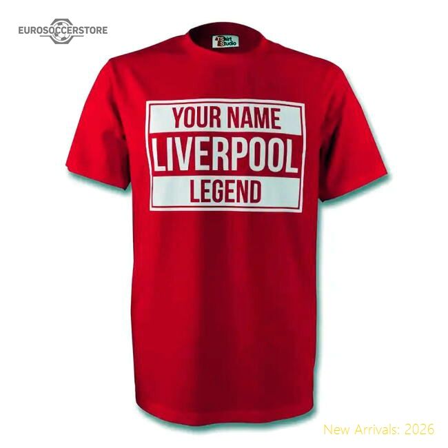 Premium Your Name Liverpool Legend Tee (red) - Premium Quality