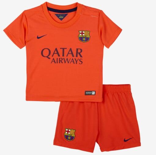 Kids Barcelona 1415 Away Soccer KitShortsShirt - Official Replica