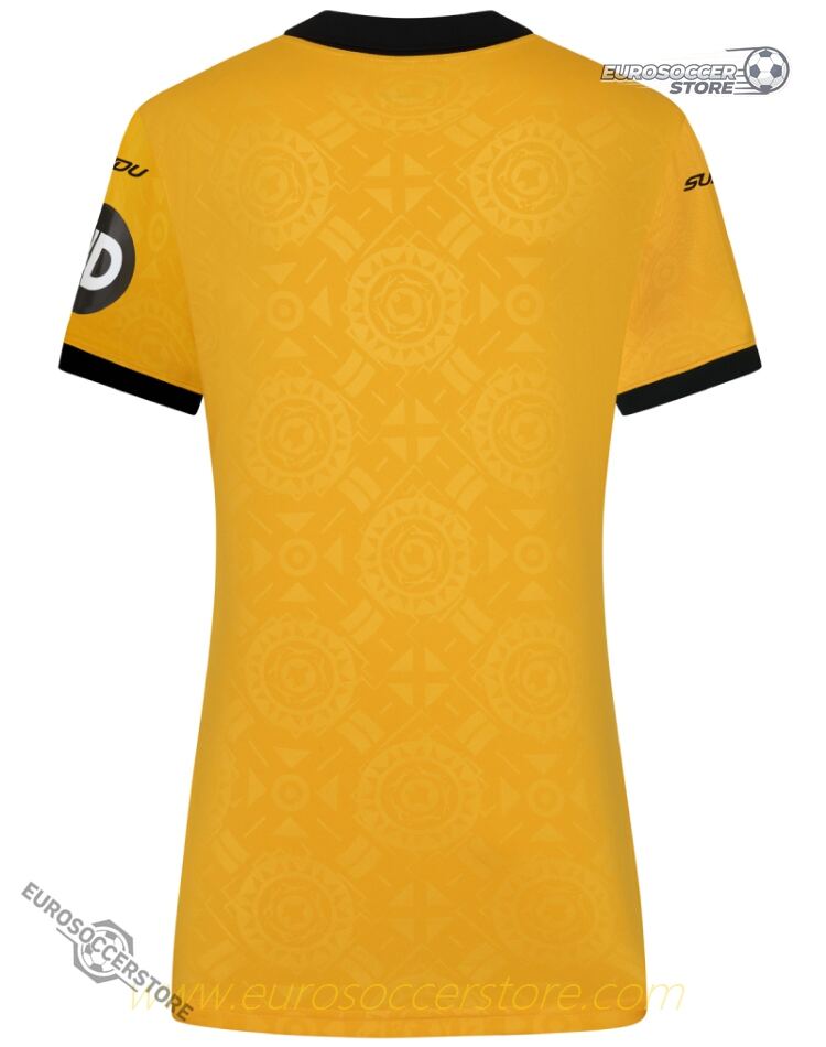Wolverhampton Wanderers Women's Home Soccer Jersey for the 25-26 Season