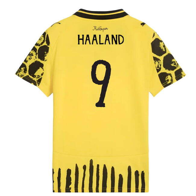 2025-2026 BVB Shirt - Kids (Haaland 9) Reinforced Seams