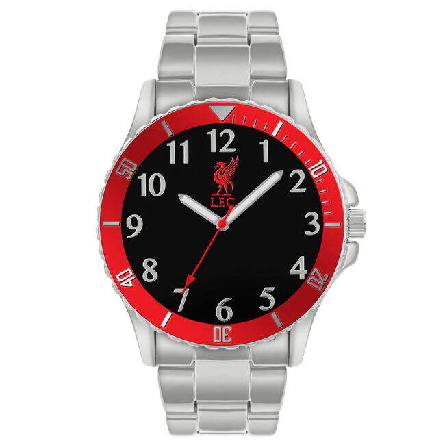 Liverpool FC Mens Red & Silver Bracelet Watch (Match Day)