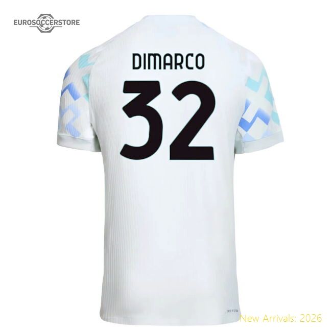 Elite 2025-2026 Inter Milan Authentic Away Shirt (dimarco 32)