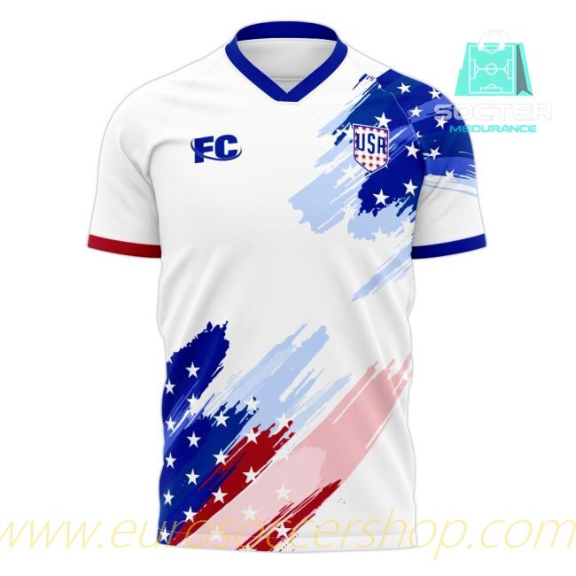 2020-2021 USA Replica Home Football Shirt Libero (MCBRIDE 20)