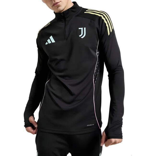 2025-2026 Juventus Training Vintage Shirt (Black) Moisture Wicking