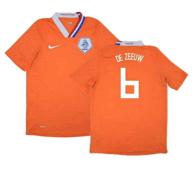 Low Cost Holland 2008-10 Home Shirt ((Excellent) M) (De Zeeuw 6) Fashionable