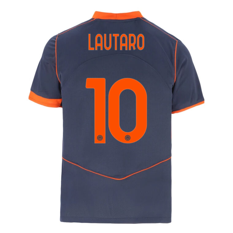 Inter Milan 10 LAUTARO Third Soccer Shirt 202526 - Official Replica