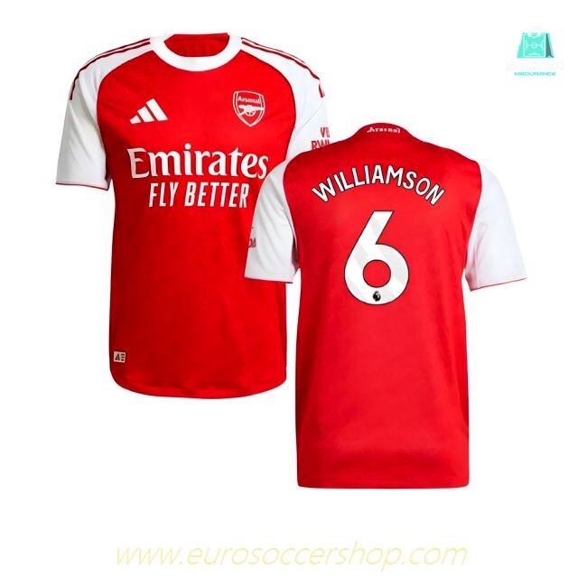 2025-2026 Arsenal Authentic Home Shirt (Williamson 6)