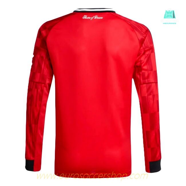 2025-2026 Man Utd Long Sleeve Home Shirt (Kids) (Beckham 7)