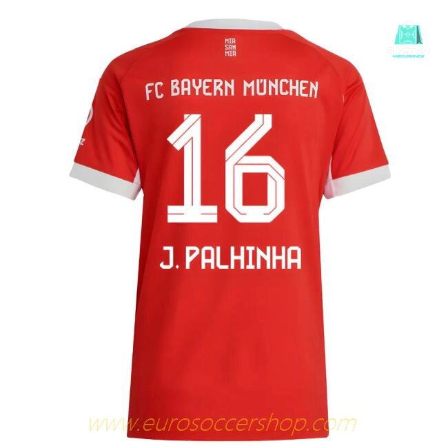 2025-2026 Bayern Munich Home Shirt (Womens) (J. Palhinha 16)