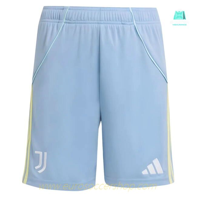 2025-2026 Juventus Away Shorts (Ash Blue) - Kids
