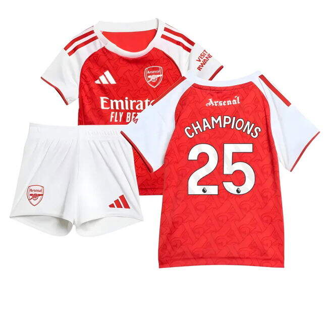 Adult 2025-2026 Arsenal Home Baby Kit (Champions 25)