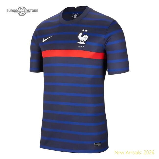 France 2020-2021 Authentic Home Shirt (fra) Sleek Athletic