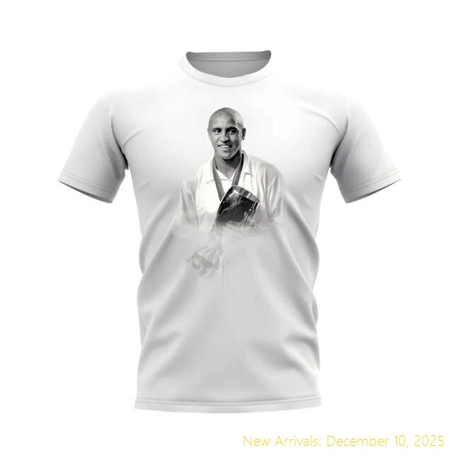 RM Roberto Carlos Real Madrid Legend T-Official Shirt (White)