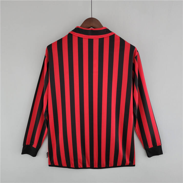 High Performance AC Milan 9900 Retro Home Long Sleeve Shirt