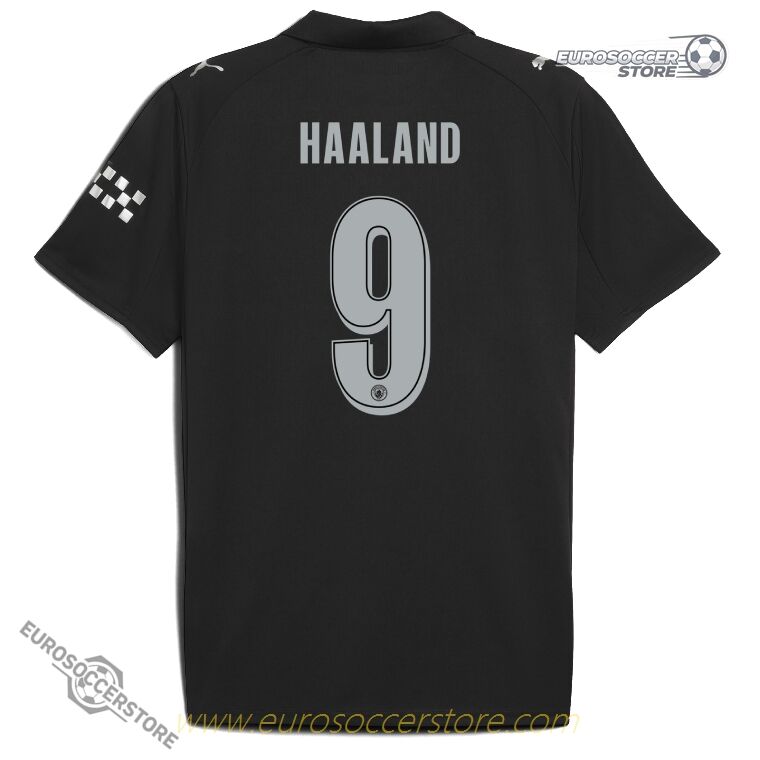 Away UCL Jersey of Manchester City with HAALAND 9 for the 25-26 season