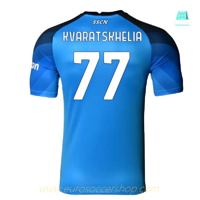 Napoli 2022-23 Player Issue Home Shirt (3XL) (Kvaratskhelia 77) (Excellent)
