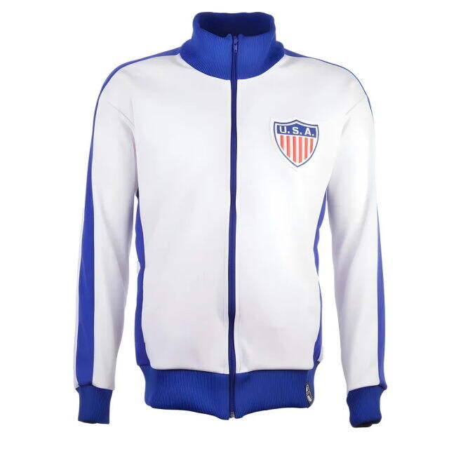 Exclusive-Design Match-Ready Usa Retro Track Top Top-Tier