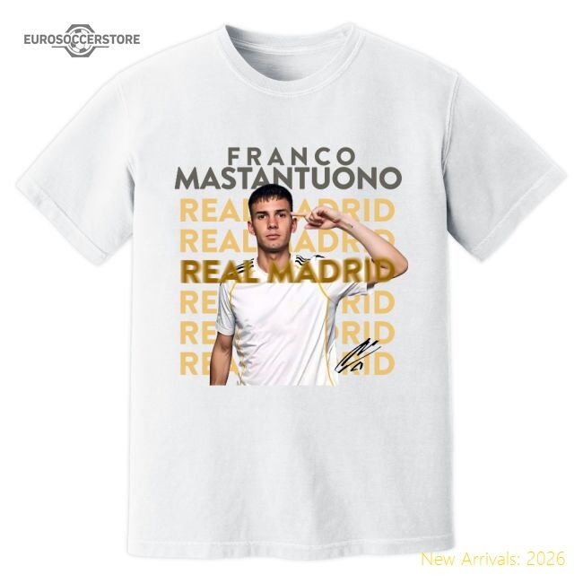Franco Mastantuono Real Madrid New Signing T-shirt (white)